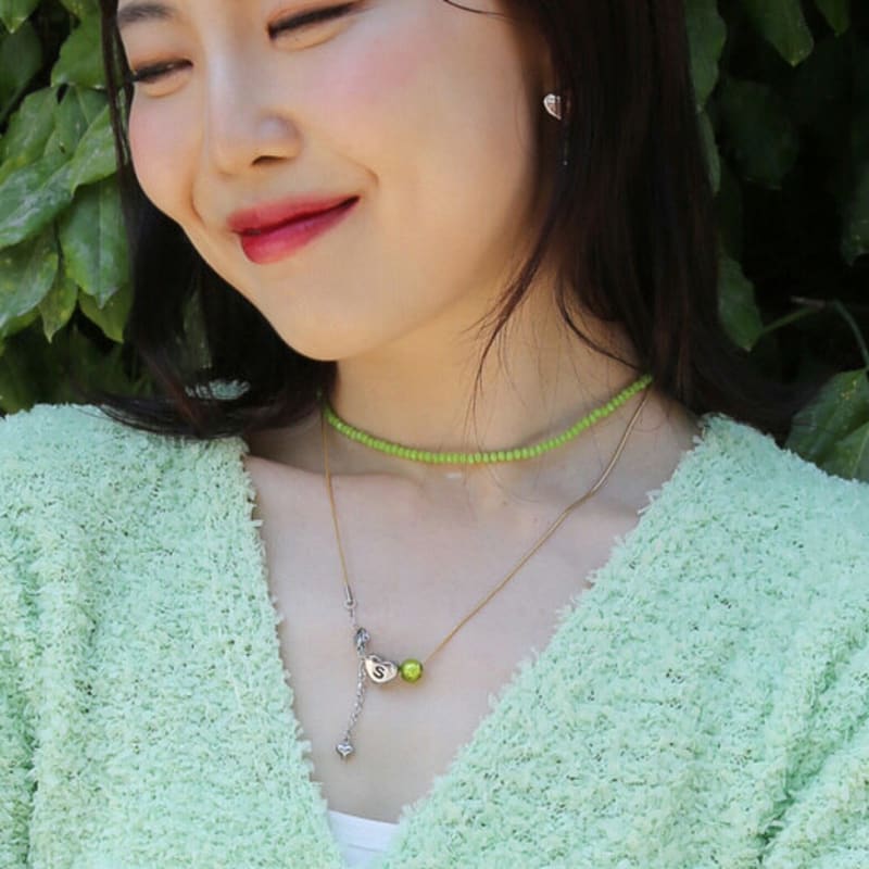 Kleinkram halbe Farbe Armband & Halskette (3 Farben)