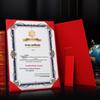 A4 Leather Self-Standing Award Certificate Case