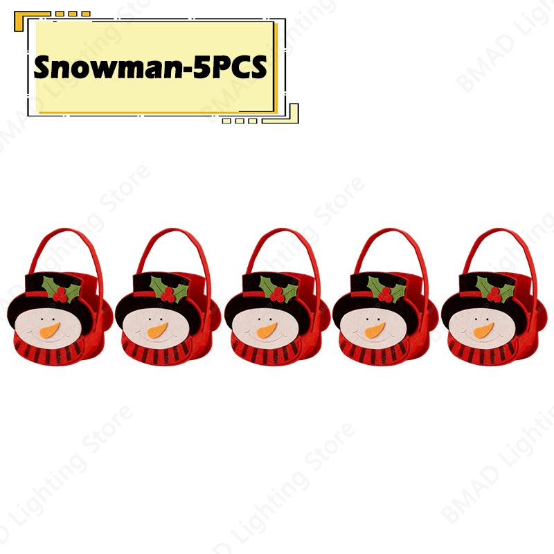 Christmas Gift Bags Felt Santa Claus Sack Pouch For Xmas Tree Decorations Candy Presents Holder Stocking Stuffers Party Supplies