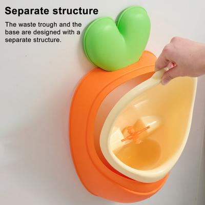 Yousheng Boy Urinal Potty Detachable Design Carrot Shape Interactive Learning Toddler Training Toilet Bathroom Trainer Utility Tool