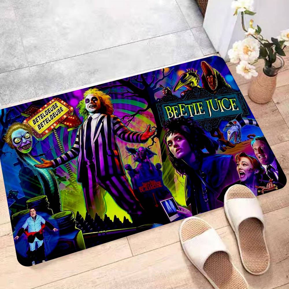 

B-Beetle Movie J-Juices Anti-slip Floor Mat Soft Rectangle Welcome Doormat for Indoor Outdoor Home Front Door 40x60 cm