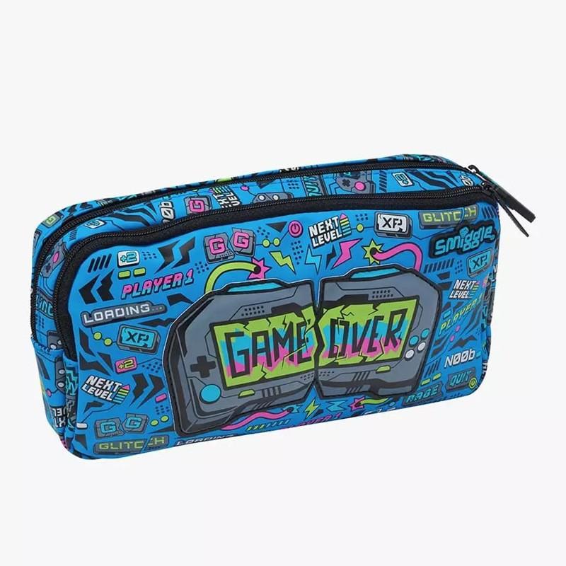 Smiggle Backpack Large Size for Grades 1-6 Students Anti-Scoliosis Comfort School Bag Outdoor Leisure Multi-Function Kids Bookbag