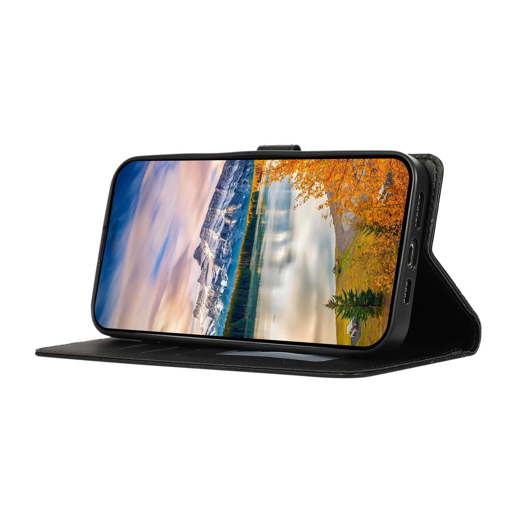Skórzane etui na Google Pixel 10 Pro/10/9 Pro/9 z wytłaczaną siatką rombów 3D, portfelowe, z zawieszką