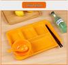 ZLIII Thickened Melamine Rectangular 6-Compartment Divided Dining Tray
