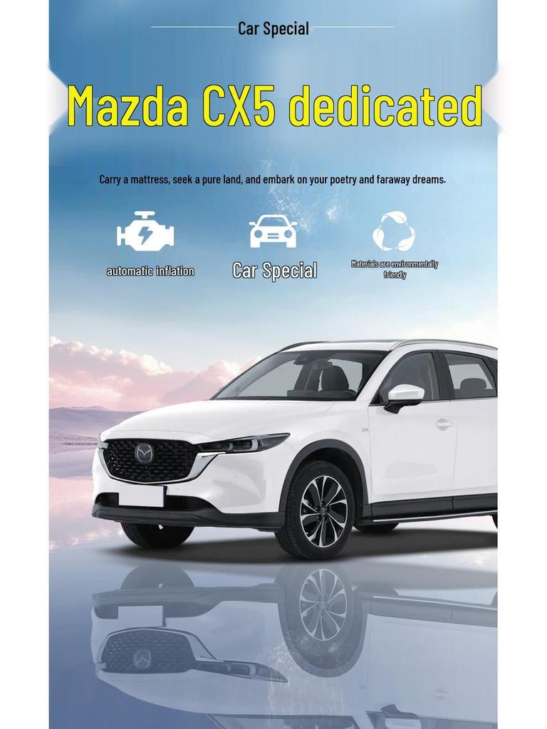 Cama de Carro para Mazda CX5: Colchão Inflável para Banco Traseiro e Colchonete para Dormir no Porta-Malas de SUV.