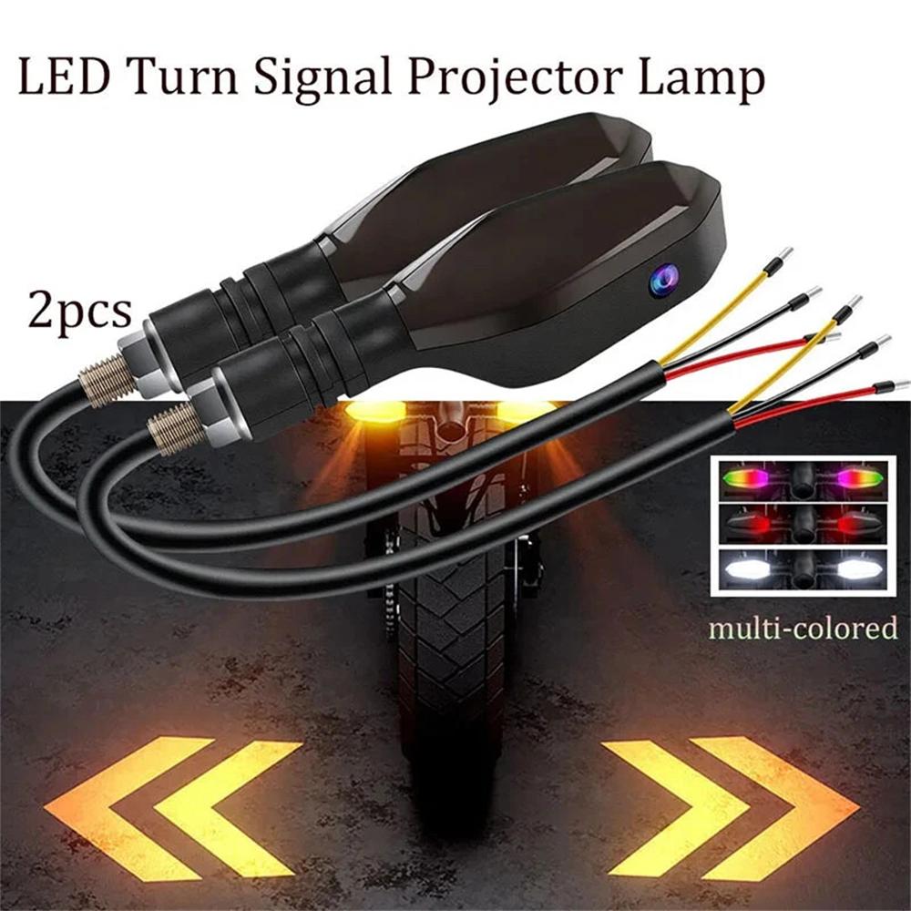 Sequential Flowing Motorcycle LED Turn Signal Blinker Running Light Indicators