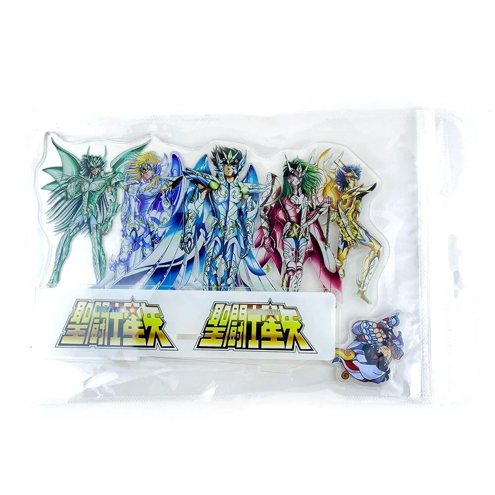 BIG SIZE Saint Seiya Ikki Hyoga Shiryu Shun group acrylic stand standee toy figure