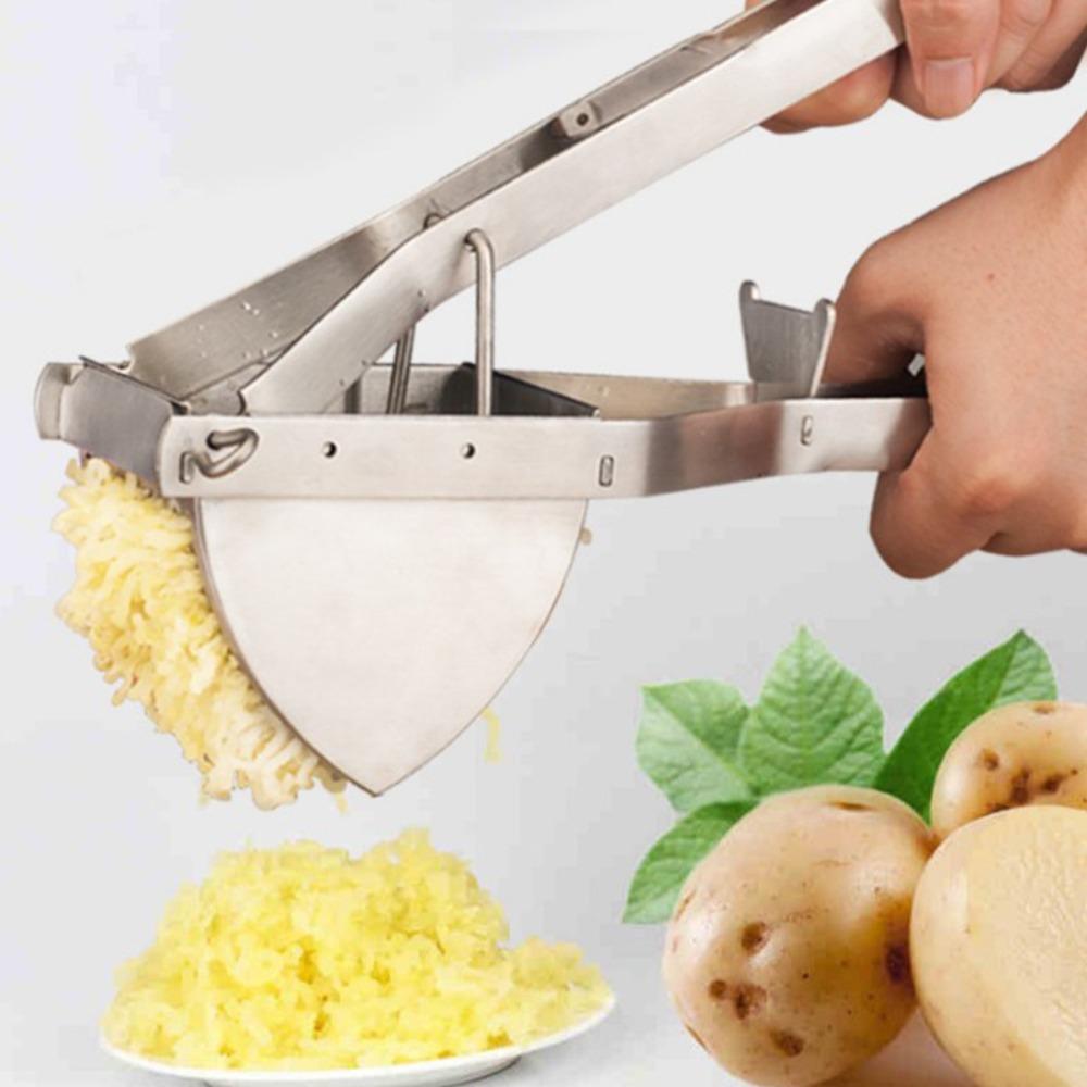 

Hand Press Potato Ricer Silver Manual Juicer Multipurpose Potato Masher Vegetable