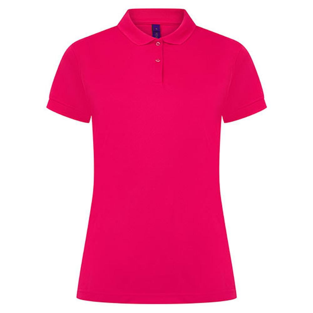 Henbury Womens/Ladies CoolPlus Moisture Wicking Polo Shirt