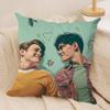 TV HHeartstopper Cushion Cover Soft Plush Throw Pillow Cover  DoubleSided Decorative Cushion Case  Sofa Bedroom Home Decor