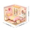 ROBOTIME Rolife 3D Puzzle Super Creator Lovely Pink Bedroom DIY Miniature House (DW016) | 1:24 Scale