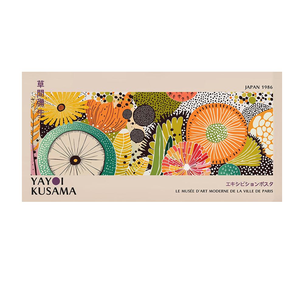 

Холст для стены Яёи Кусамы Японские постеры с абстрактным искусством Картина на холсте Яёи Кусамы для гостиной Постер Яёи Кусамы 60x120cm no frame