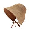 Summer Straw Weaving Shade Hat Linen Straw Regency Protection Cap Sun Big For Summer Hats Bonne X4Z3