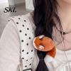 Hair Accessories for Women Plush Fox Clip, Cute Animal Hairpin, Soft Furry Barrette Non Slip Claws Thick Accessory Girls, Decorative Hairpin