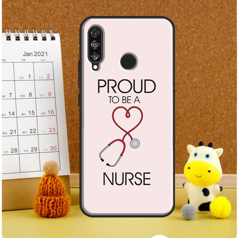 Cartoon Doctor Nurse For Huawei Nova Y61 Y60 Y70 Y72 Y73 Y90 Y91 12i 11i 3i 7i 8i 9 10 SE P20 P40 P30 Lite Case