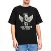 Humorous Lou Holtz RIP TShirts Men Round Collar Cotton T Shirts Short Sleeve Tees Plus Size Clothing