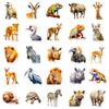 50 Realistic African Animal New Products, Personalized and Independent DIY Decorative Stickers, Waterproof Stickers, Hand Accounts