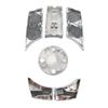 6Pcs Central Control Multimedia Button ABS Silver Plated for BMW F20 F21 F22 F23 F87 F30 F31 F34 F35 F32 F33 F36 F82