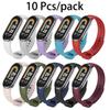 10 Stück/Packung Armband für mi Band 8 9 10 Silikonarmband für XiaoMi Band Xiomi Xiami Armband Mann Frau
