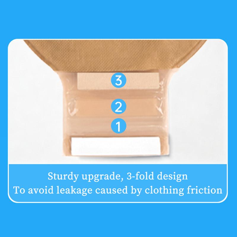 1Pcs 60Mm Hole High Absorbency Odor Proof Ostomy Bags Drainable Colostomy Bag For After Surgery Care