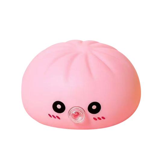 

Cartoon Expression Bubble Dumpling Toy Stress Relief Steamed Bun Squeeze Fidget Toy Hand Relaxation Decompression Tool A розовый