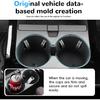 Auovo Car Cup Holder Insert for Toyota Prius Accessories 2023 2024 2025 2026 Non-Slip Silicone Cup Coaster Black