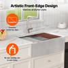 VEVOR Farmhouse Kitchen Sink, 304 Stainless Steel Drop-In Sinks, Top Mount Single Bowl Basin with Ledge & Accessories