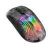X400 Wired Gaming Mouse 6 Adjustable Movement Speed Levels RGB Lighting Modes Transparent Macro Programmable Ergonomic