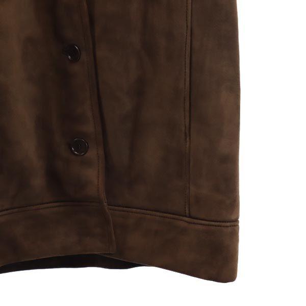 LOEWE Sheep leather leather Mouton jacket 36 Brown genuine leather Women Used