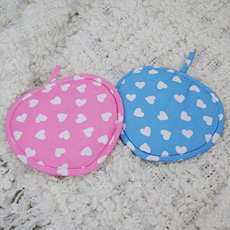 Cute Heart Kitchen Gloves 2 Colors Blue