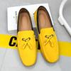 Mode 2024 Frühling Herbst Neue Elegante Flache Schuhe Mode Orange Herren Indoor Slipper Outdoor Pendler Herren Arbeitsschuhe Kostenlose Lieferung