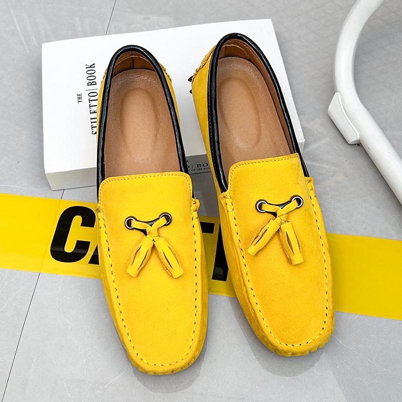 Mode 2024 Frühling Herbst Neue Elegante Flache Schuhe Mode Orange Herren Indoor Slipper Outdoor Pendler Herren Arbeitsschuhe Kostenlose Lieferung
