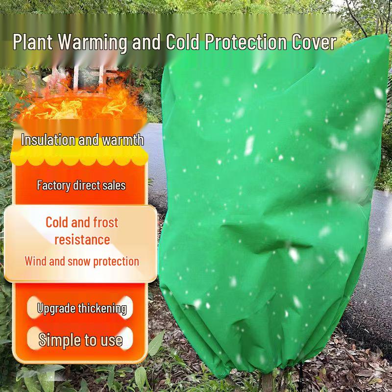 Thickened Winter Cold-Proof Insulation Cover for Plants, Trees & Flowers; Non-Woven, Freeze-Resistant.