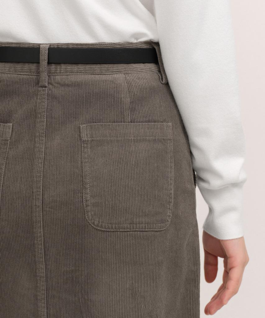 Musinsa Standard Woman 11W Corduroy Maxi Skirt [Taupe]