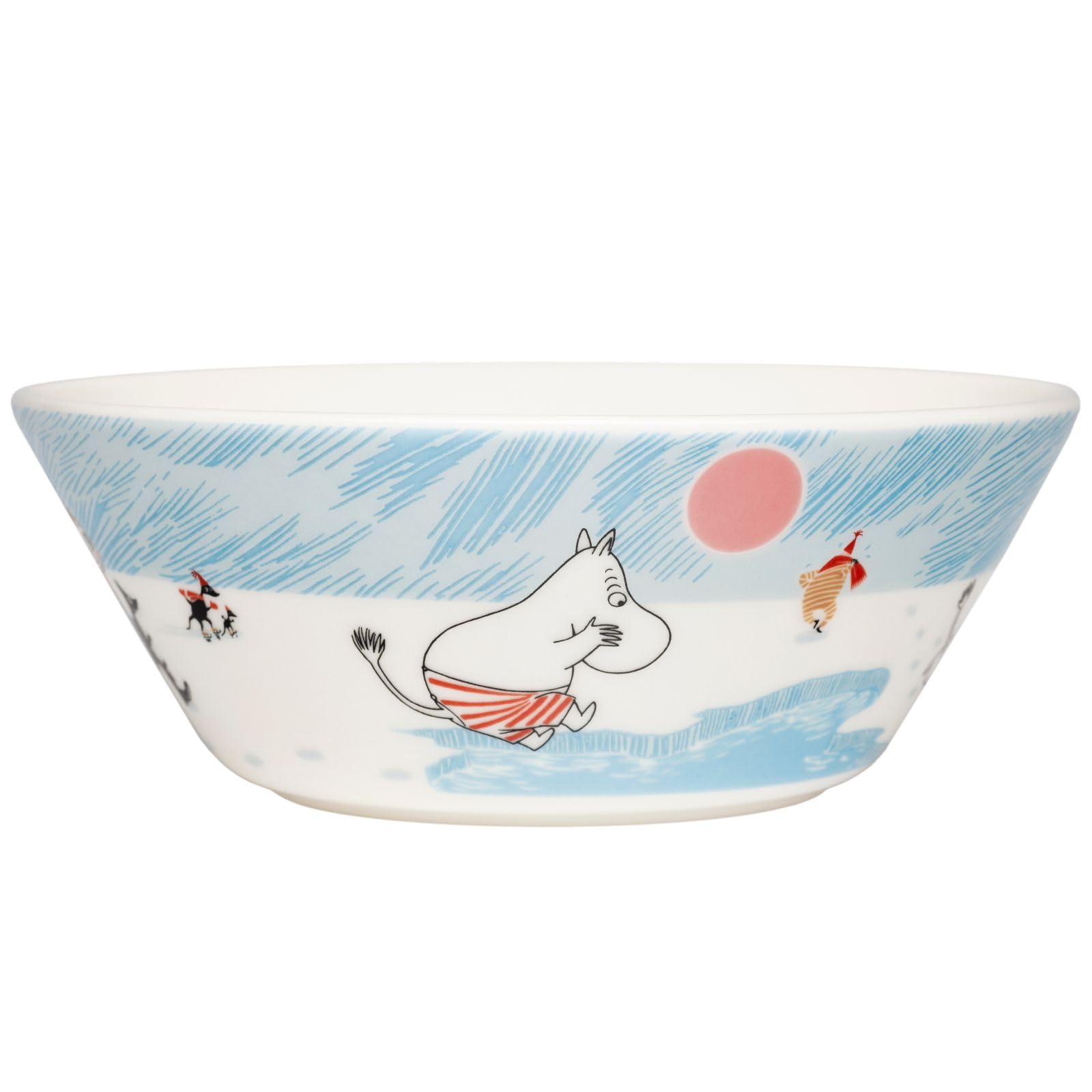 

[Officially Imported] Moomin Arabia Moomin Ice Swimming 2025 Winter Bowl, 15cm, Approx. Diameter 15cm x Height 5.5cm (Product Number: 1079657)