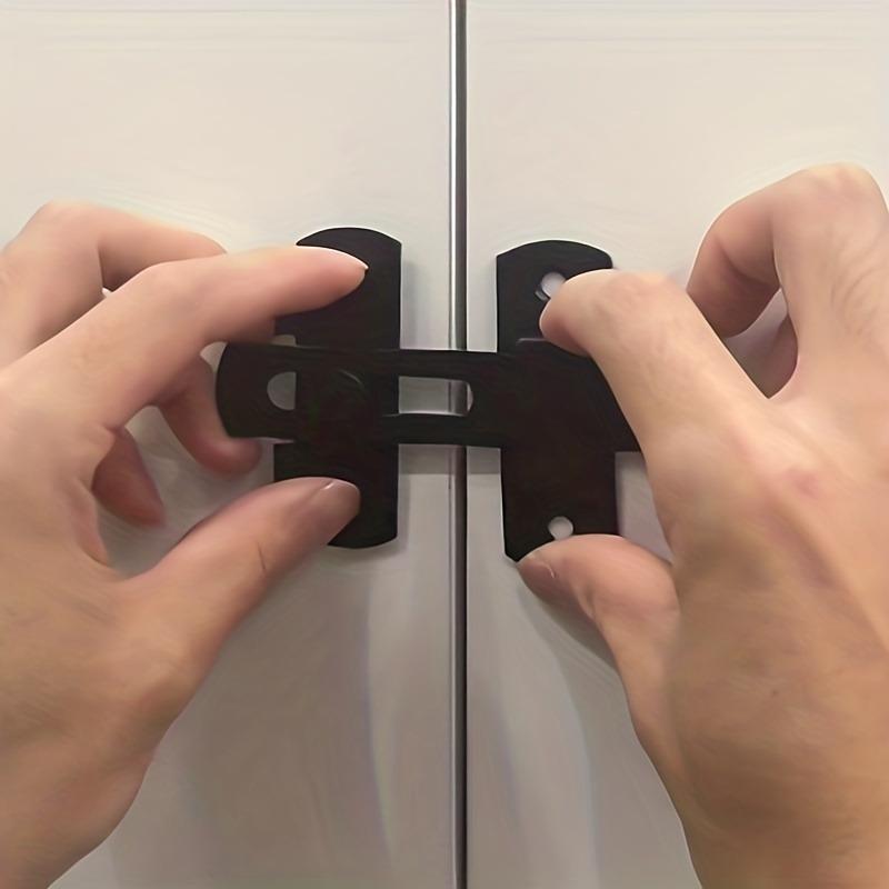 Metal Security Door Latch - Sturdy Heavy-Duty Lock for Barn & Sliding Doors, Anti-Theft Protection, Industrial Strength Hardware,