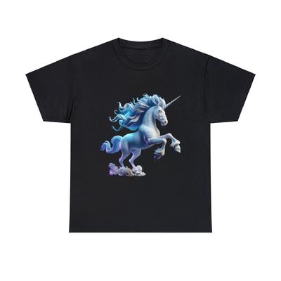 Unisex Adult T Shirt Realistic 3D CGI Animated Unicorn Graphic Cute Mythical Fun