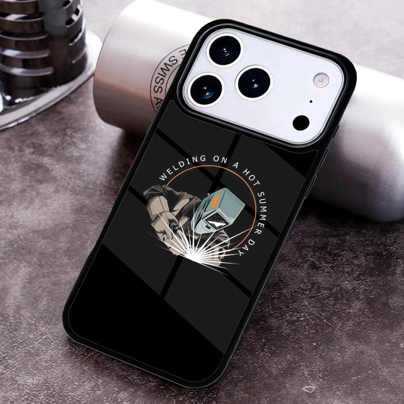 Welder Welding Operator Evolution Phone Case For iPhone 17,16e,15,14,13,12,11,Mini,Pro,MAX soft Silicone Cover