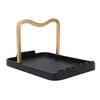 Pot Lid Holder Aluminum Desktop Lid and Spoon Rest Holder Thickened with Non Slip Pads for Kitchen Countertop Cooking