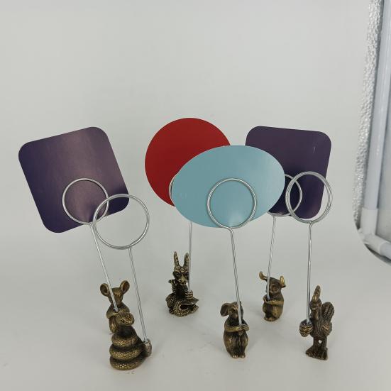 3Pcs Note Holder Stable Anti-Corrosive Spiral Clip for Notes Photos Menus
