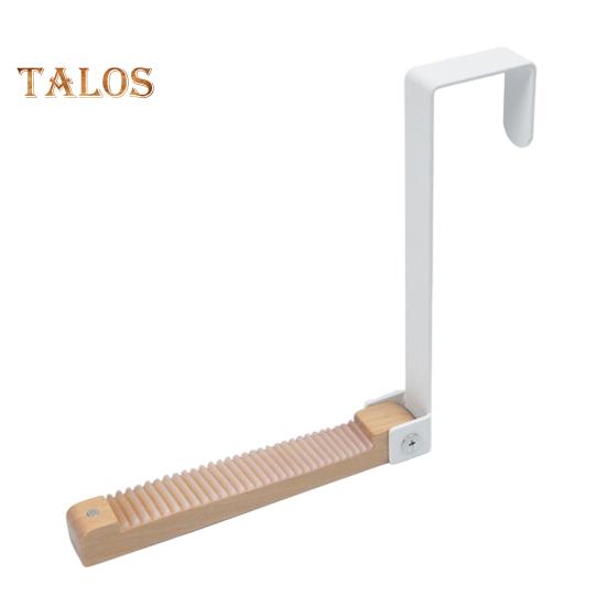 

Деревянная складная вешалка для одежды, дверной крючок с противоскользящим зажимом, складная конструкция, простая установка, многофункциональный крючок для хранения, дверная вешалка для белья белый