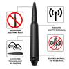 1Set Car Short Bullet Antenna Mast Radio 5.7Inch Black Aluminum For Motorcycles Cars Street Rods Car Accessories