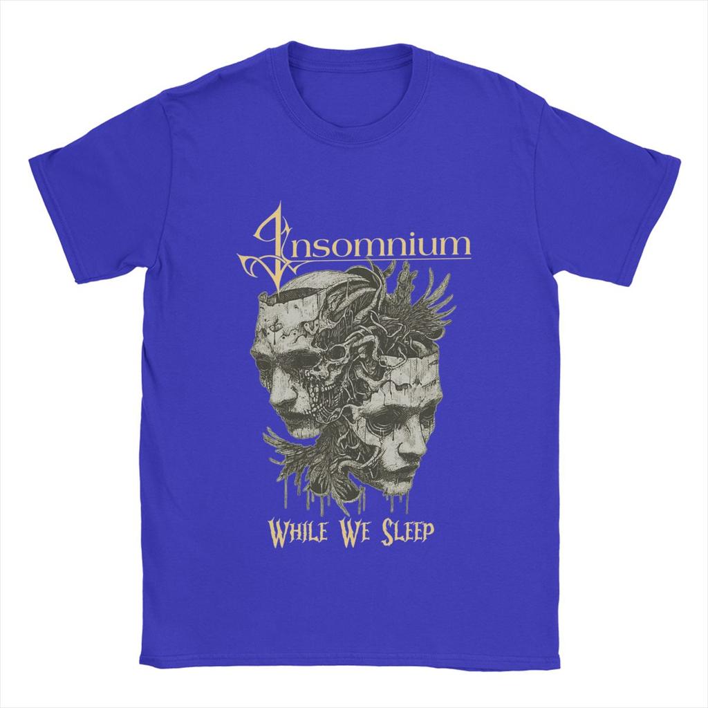 Herren T-Shirt Insomnium While We Sleep Humor Reine Baumwoll-Tees Kurzarm T-Shirt Rundhals Kleidung Große Größe