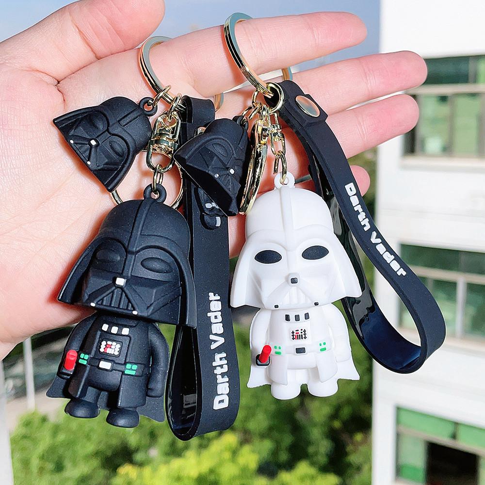 Stylish Deadpool Star Wars Keychain Intricate Darth Vader Design Pvc Material