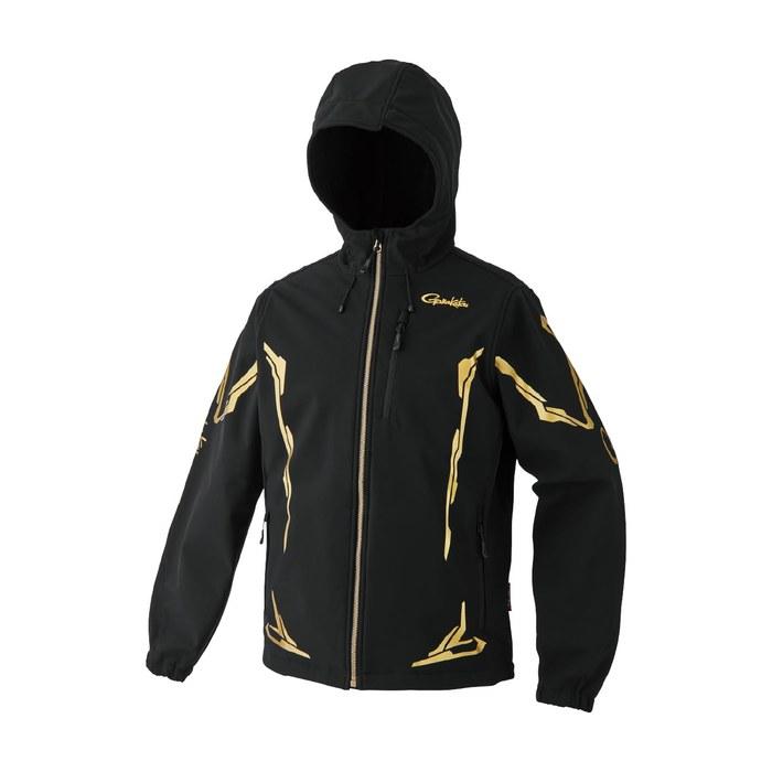Gamakatsu Softshell Hoodie GM3765 Black x Gold M