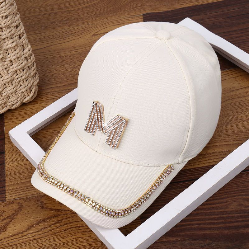 Women Hats Baseball Cap Hats for Women Fashion Outdoor Sport Baseball Cap D Letter Rhinestone Sun Hat Designer Hat Hip Hop