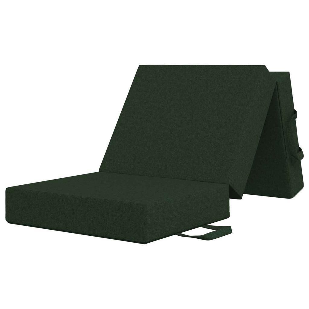 Folding Sofa Bed 75 x 63 x 45 cm Dark Green