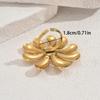 New Style Women's Ring Personalized Opening Inlaid Pearl Design Flower Ring Versatile Index Finger Ring