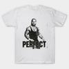 Asian Size Cotton Unisex Tshirt Print T-shirt Just Perfect Black/White Wrestler Tee T-shirt No-Cut Print Regular Fit