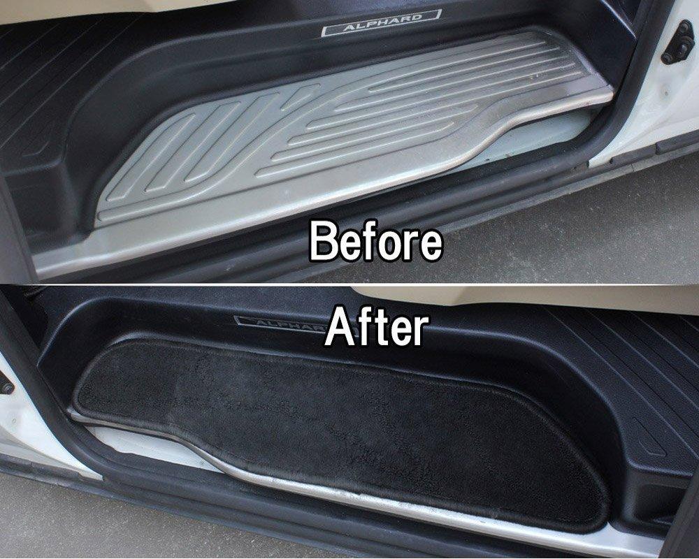 Toyota Alphard 30 Series Vellfire 30 Series Step Mat Entrance Mat Step Guard Black Interior Dress Up 4 Pieces